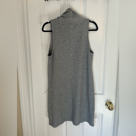 Leith Sleeveless Cowl Neck Gray Dress Size Medium - Picture 3 of 6